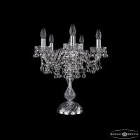 Настольная лампа хрустальная 1409L/5/141-47 Ni