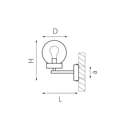 Уличный настенный светильник Lightstar Bolla 373620 фото 3