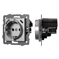 Механизм розетки с USB зарядкой SCT-MUAC-PL-GR-V (250V, 16A) Arlight 049831
