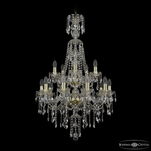 Люстра хрустальная 1415/10+5/220/XL-104/2d G Люстра хрустальная 1415/10+5/220/XL-104/2d G