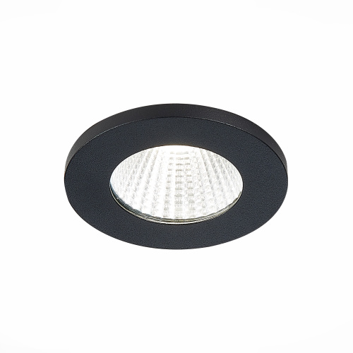 ST704.438.10 Св-к встр. Черный LED 1*10W 3000K 900Lm Ra>90 38° IP20 D80xH60 170-240V Встраиваемые светильники фото 3