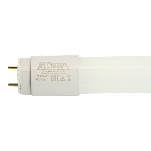 Лампа светодиодная Feron LB-213 G13 10W 175-265V 4000K 0,6м фото 7