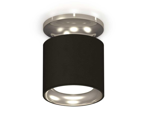 Комплект накладного светильника Ambrella light Techno Spot XS7402080 SBK/PSL черный песок/серебро полированное (N7927, C7402, N7023)