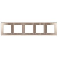 Рамка 5-постовая ЭРА 12 сатин шампань 12-5105-04 Б0052542