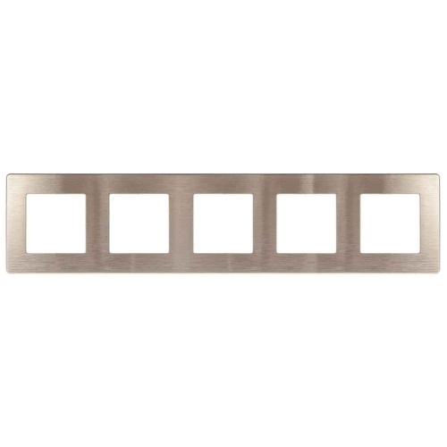 Рамка 5-постовая ЭРА 12 сатин шампань 12-5105-04 Б0052542