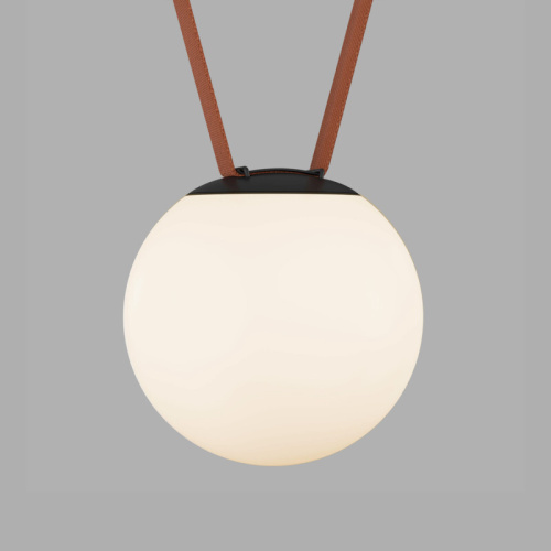 DK5553-BK Cветильник для трека-ремня Belty, серия Orb, со светодиодом, D180*H181мм, 48V DC, 10W, RA90, 120°, 3000K, IP20, белый, акрил