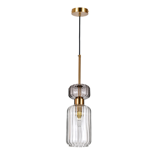Подвесной светильник Escada 1141/1S E14*60W Antique copper/Smoke/Clear фото 2