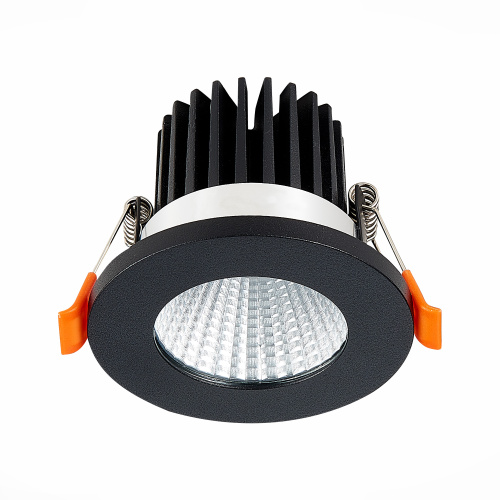 ST704.438.10 Св-к встр. Черный LED 1*10W 3000K 900Lm Ra>90 38° IP20 D80xH60 170-240V Встраиваемые светильники фото 2