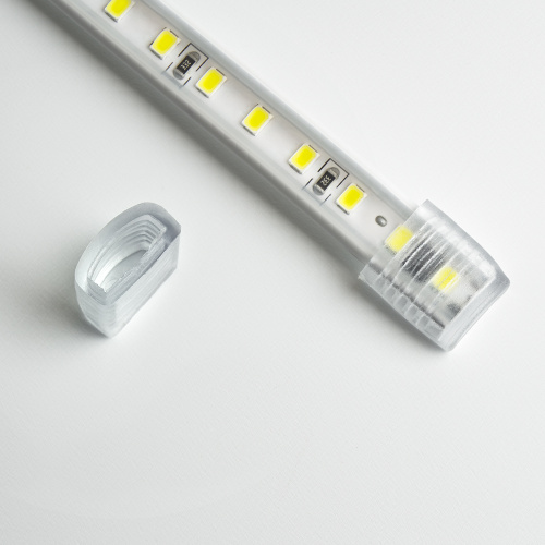 Светодиодная LED лента Feron LS710, 120SMD(2835)/м 10Вт/м 220V длина 25м, 3000K, IP65, с 1 сетевым шнуром, 2 заглушками, 2 коннекторами в комплекте фото 6