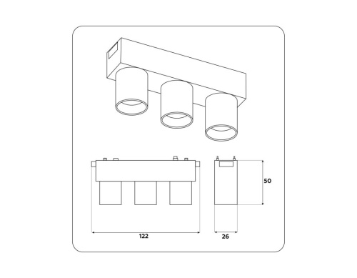 Трековый светодиодный светильник Ambrella light Track System GV1503 фото 9