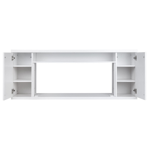 Электрокамин RealFlame Bergen 42/BV WT белый с очагом Beverly 1000 фото 5