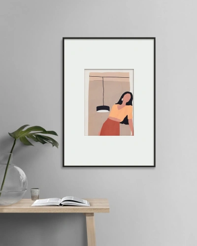 Интерьерный жикле "Leaning woman"