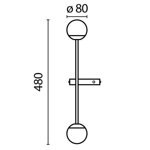 Настенный светильник (бра) Maytoni MOD285WL-L10BS3K фото 9