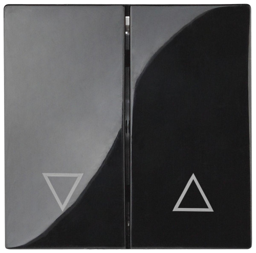 Лицевая панель ЭРА выключателя двухклавишного чёрный 12-6203-06 Б0047855 Лицевая панель ЭРА выключателя двухклавишного чёрный 12-6203-06 Б0047855