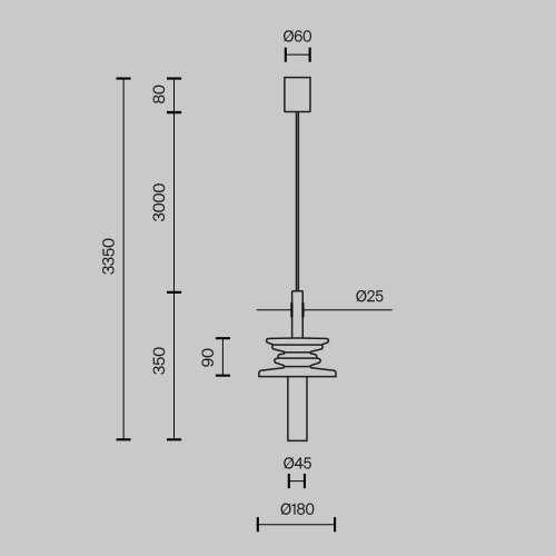 Подвесной светильник Maytoni MOD255PL-01B3 фото 10