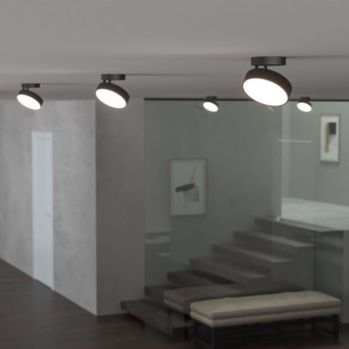 Накладной светодиодный светильник Pila черный 25135/LED фото 3