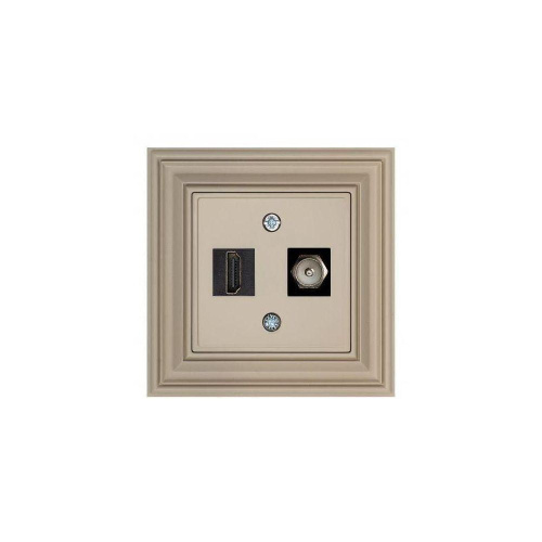 Розетка HDMI/TV Liregus Retro кремовый омбре 29-139