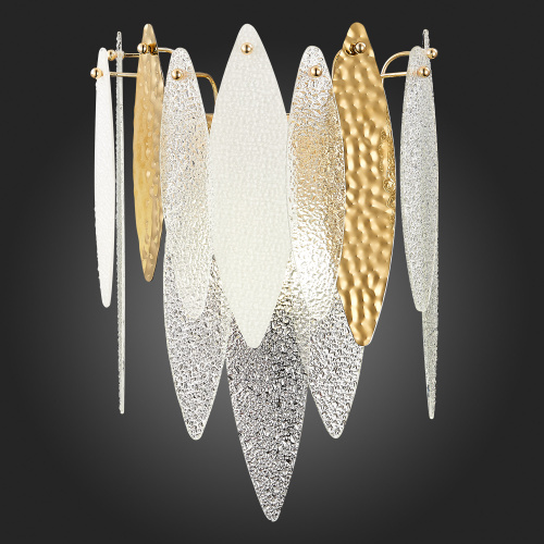 SL1224.201.02 Бра ST-Luce Золотистый/Прозрачный, Белый E14 2*60W LASTRA фото 6