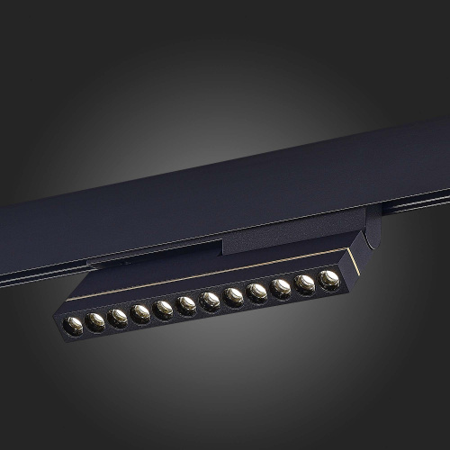 ST805.446.12 Магнитный трековый светильник Черный LED 1*12W 4000K 450Lm Ra>90 36° IP20 L220xW22xH117 SKYLINE 48 фото 5