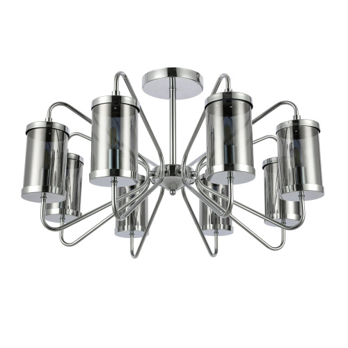 SLE102302-08 Светильник потолочный Хром/Дымчатый E14 8*40W VALIERI фото 5