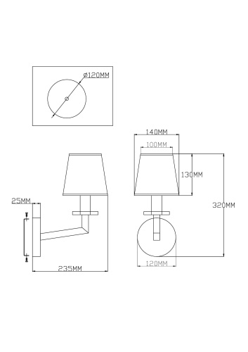 Бра Moderli V2670-1W Anna фото 2