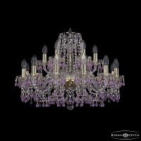 Люстра хрустальная 1410/12+6/240 G V7010 Bohemia Ivele Crystal (Богемия Ивеле Кристалл)