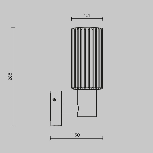Уличный настенный светильник Outdoor O502WL-01B фото 8