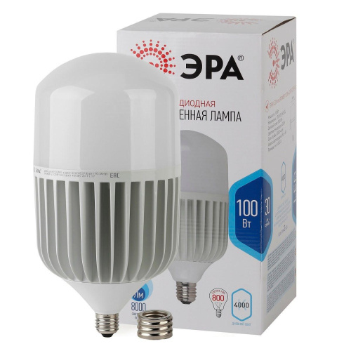 Лампа светодиодная ЭРА LED POWER T160-100W-4000-E27/E40 Б0056122 фото 3