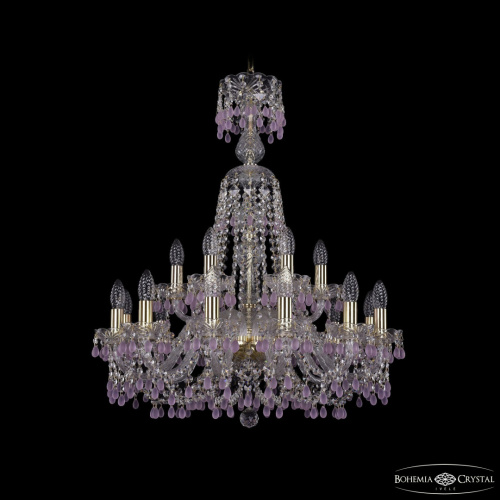 Люстра хрустальная 1410/12+6/240/XL-80 G V7010 Bohemia Ivele Crystal (Богемия Ивеле Кристалл)