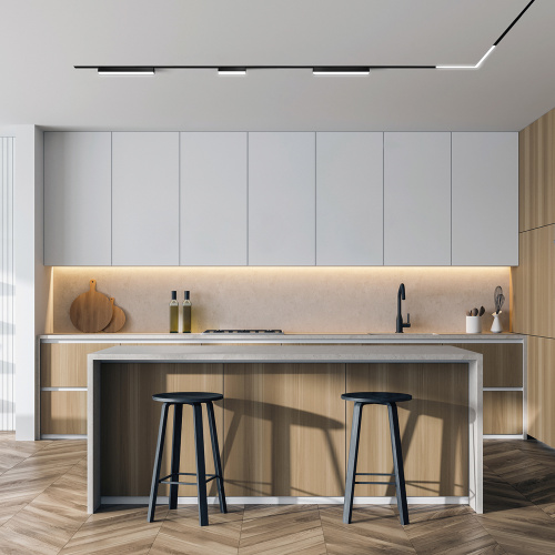 TR2014-BK Профиль-трек SLOTT for DENKIRS SMART, для натяжных потолков, 2 м, алюминий, черный фото 3