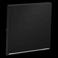 Клавиша для выключателя/переключателя одноклавишного с подсветкой S70 (графит) Voltum VLS000207