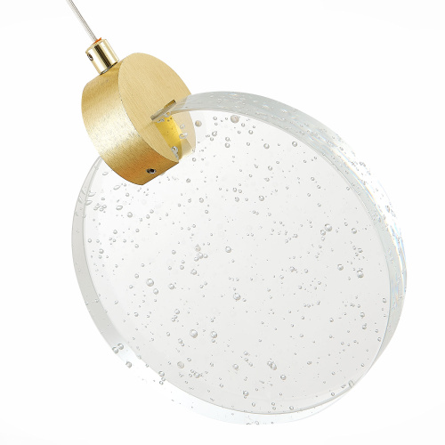SL6104.203.01 Подвес ST-Luce Золотистый/Прозрачный,С пузырьками воздуха LED 1*3W 3000K MONTECELIO фото 2