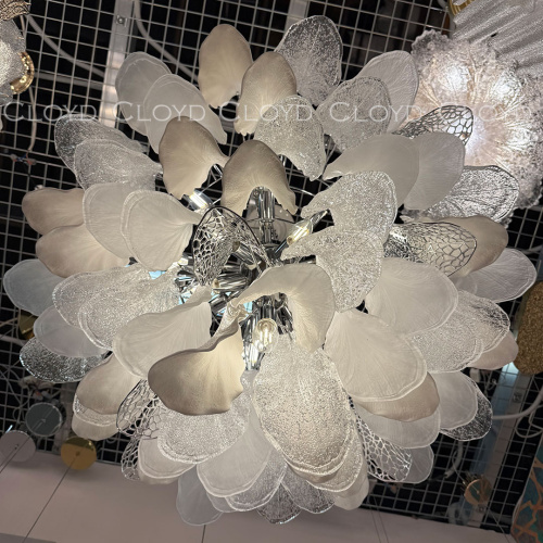 Люстра Cloyd WASABI C16 / Ø84 см - керамика - хром (арт.11450) фото 5