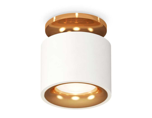Комплект накладного светильника Ambrella light XS7510121 SWH/PYG белый песок/золото желтое полированное MR16 GU5.3 (N7929, C7510, N7014)