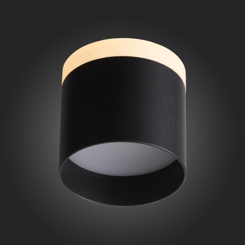 ST102.402.12 Светильник потолочный Черный LED 1*12W 3000K 936Lm Ra>80 120° IP20 D100xH90 170-240V Накладные светильники фото 3