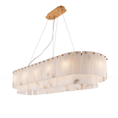 Люстра Cloyd HERCULANUM-A C10 / шир. 100 см - алебастр - латунь (арт.11158) фото 3