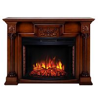 Каминокомплект LONDON/ЛОНДОН Светлый орех с очагом Электроочаг FIRESPACE/ФАЕРСПЕЙС 33