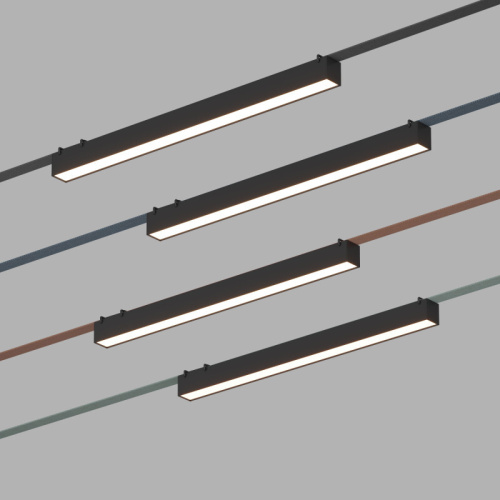 DK5576-BK Cветильник для трека-ремня Belty, серия Linear, со светодиодом, L642*W40*H45мм, 48V DC, 24W, RA90, 120°, 4000K, IP20, черный, алюминий фото 3
