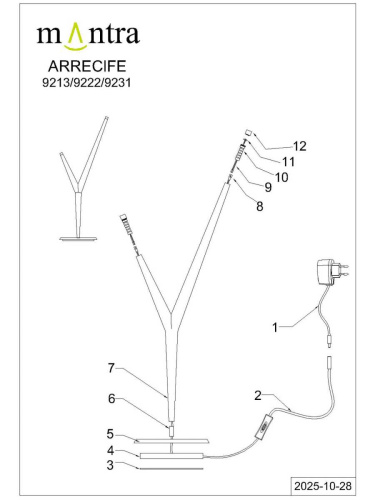 Настольная лампа Mantra Arrecife 9222 фото 10 Настольная лампа Mantra Arrecife 9222 фото 10