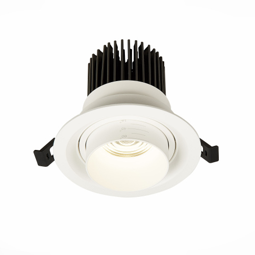 ST701.548.12 Св-к встр. Zoom Белый LED 1*12W 4000K 960Lm Ra90 15°-60° IP20 D115xH95 170-240V Встраиваемые светильники фото 5