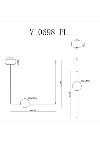 Светильник подвесной светодиодный Moderli V10698-PL Eclipse фото 8
