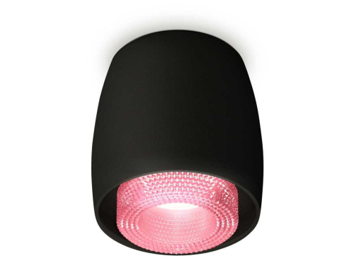 Комплект накладного светильника Ambrella light Techno Spot XS1142022 SBK/PI черный песок/розовый (C1142, N7193)