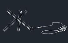 Настольная лампа Alfa Light F3924-42 black 13W 30*30*H2 5