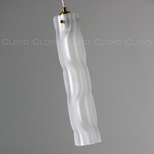 Подвесной светильник Cloyd ICEBERG-A P1 / Ø8 см - латунь - белое матовое стекло (арт.11643) фото 3