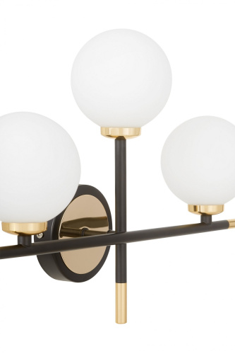 Бра Lumina Deco Marsiada LDW 6033N-3 BK+F.GD фото 4