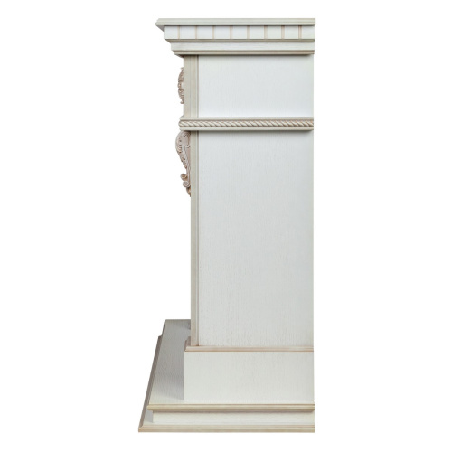 Каминокомплект ESTELLA/ЭЛЛИ Белый дуб с золотой патиной с очагом Электроочаг EPSILON 26 фото 4