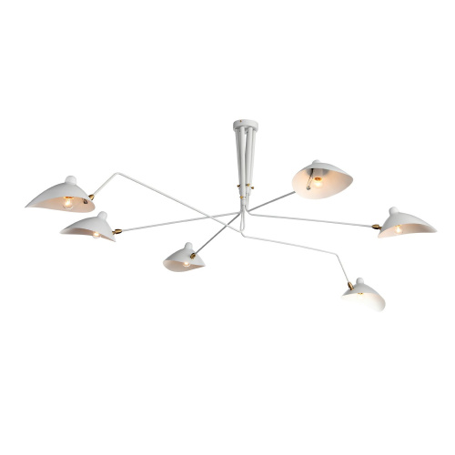 SL305.502.06 Люстра потолочная ST-Luce Белый/Белый E27 6*60W SPRUZZO фото 4