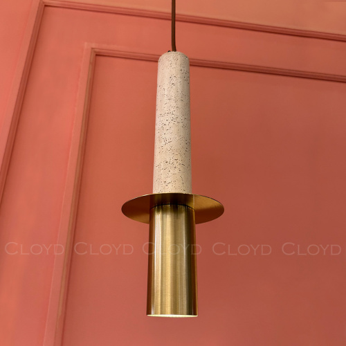 Подвесной светильник Cloyd CLARNET-C P1 / выс. 33 см - травертин (арт.11542) фото 5