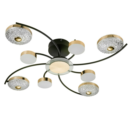 Потолочный светильник Escada 10208/8 LED*110W Black/Gold фото 2