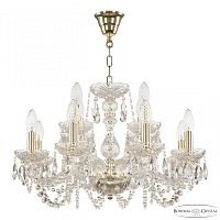 Люстра хрустальная 119/8+4/200 G Bohemia Ivele Crystal (Богемия Ивеле Кристалл)
